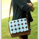 Small Messenger Bag in Brown - Large Dots - Thumbnail 1