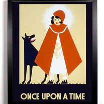 Little Red Riding Hood, Once Upon A Time, Giclee Art Print, 8 x 10
