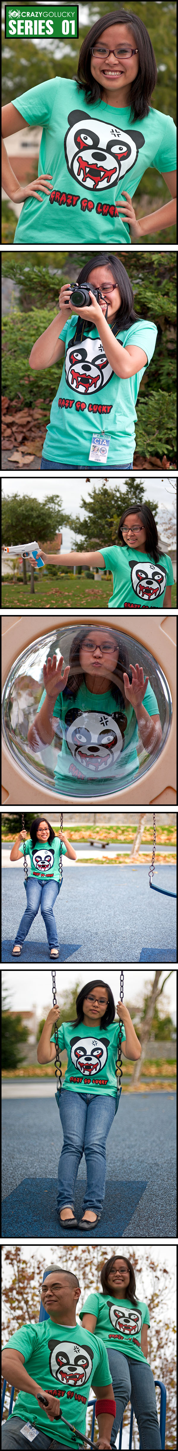 Panda Assassin Girls Tee - Thumbnail 1