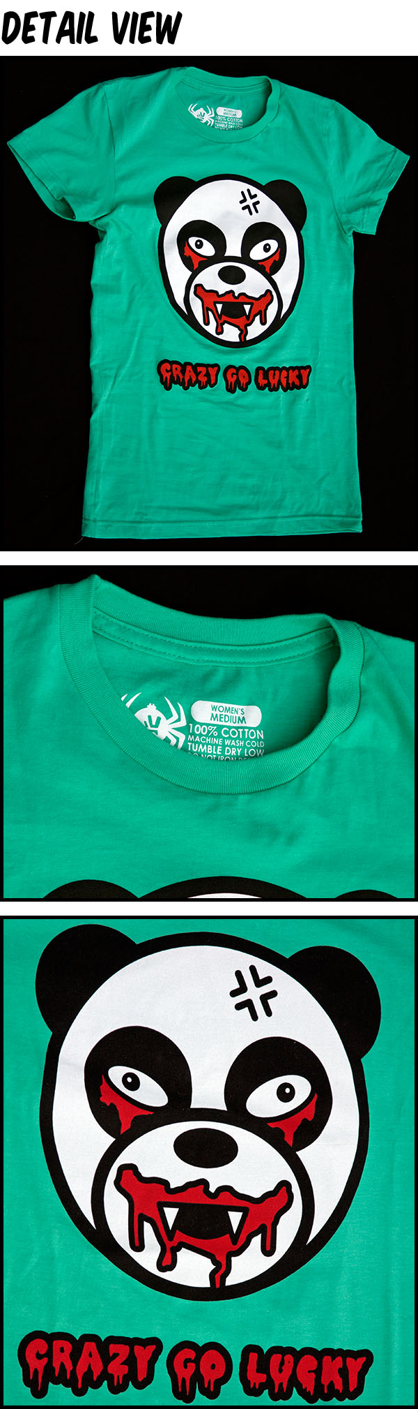 Panda Assassin Girls Tee - Thumbnail 2