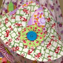 Retro Child Hat "Sweet Rosie" Size Age 1-3