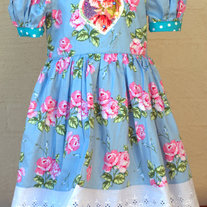 Party Dress "Sunday Rose" ~ Size 6-7 