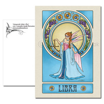 Masquerade Zodiac: Libra - 5"x7" Postcard