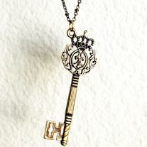 SOLD Key To The Throne Bronze Necklace 