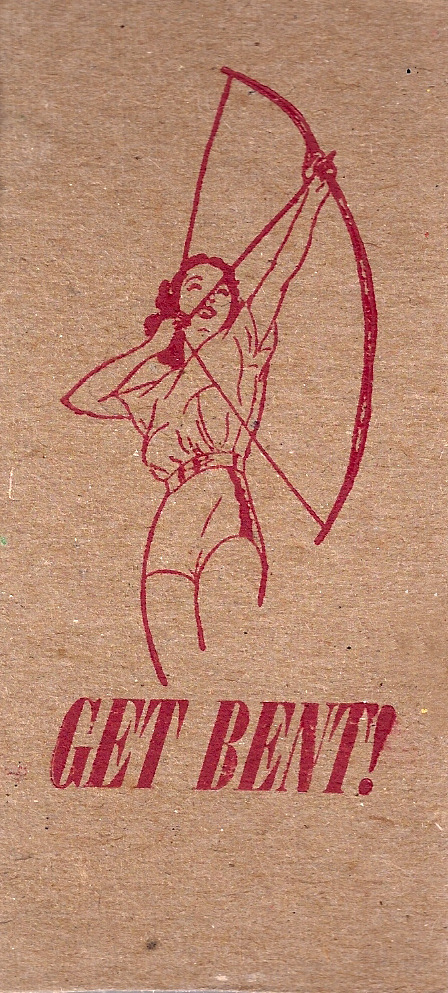 Get Bent! letterpress bookmark - 2 pack