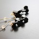 Black Bowtie earrings - Thumbnail 1