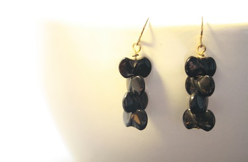Black Bowtie earrings
