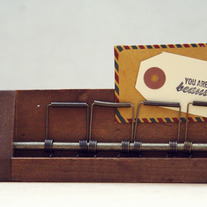 Vintage Wood Photo Holder