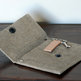 Eco Friendly 100% Natural Linen - Wallet - Thumbnail 4