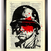 Platoon Soldier, Vintage Dictionary Print, 8 x 10