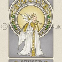 Masquerade Zodiac Cancer 8x10 Unmatted Print