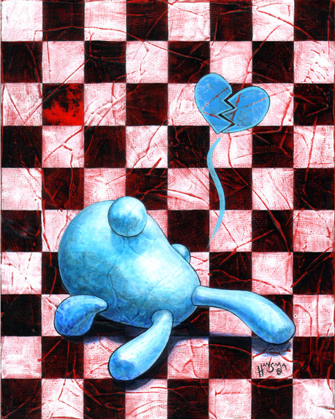 "Face Down" Print by Heather Hansma