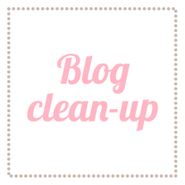 blog clean-up