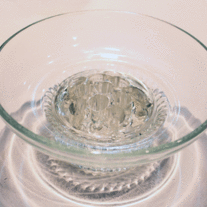 Clear Glass Vase and Fitted Frog