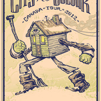 City and Colour Canada Tour 2012 Yellow and Green on Gold 