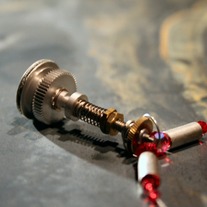 Mechanizm Necklace with Red Crystals