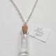 Customizable message in a bottle necklace - Thumbnail 1