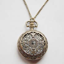 Victorian pocket watch necklace