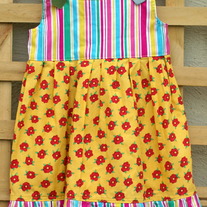 Retro-Inspired Child Dress "Jump Rope" Size 2-3