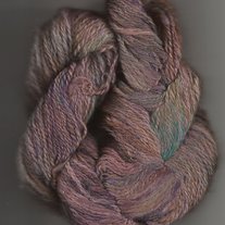 Misty Mountain Purple, Blue Hand Spun Dyed Alpaca Yarn 