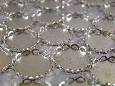 15mm Sterling Silver Ox Lace Edge Bezel Settings - Set of 12