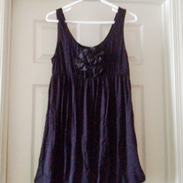 forever 21 rosette bubble hem dress L