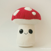 Medium Plushroom™ Plush Red Mushroom