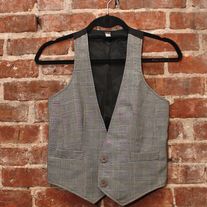 Glenplaid Cropped Vest