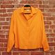 Vintage Mustard Button-down Blouse - Thumbnail 1