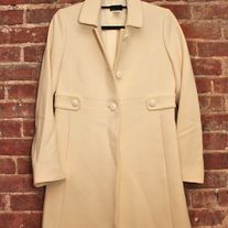 J. Crew Ivory Lady Coat