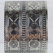 Silver Tribal Arm Cuff Bracelet (ON SALE)