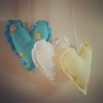 trio of hearts: home decor