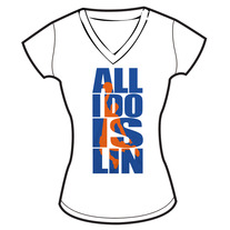 Ladies V - ALL I DO IS LIN - White