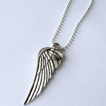 Silver Large Wings Necklace (ON SALE)