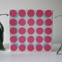 "Dots 3D" 8x8 Stretched Canvas