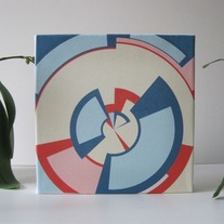 "Clock Parts" 8x8 Stretched Canvas