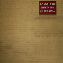 Print - DO NOT LEAN ANYTHING