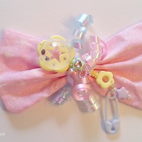 Sparkly Rattle Bow - Yellow
