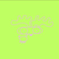 Lime Green Moose Shirt