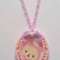 Korilakkuma Necklace - Pink