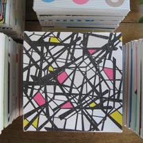 "Mondrian Wannabe" 8x8 Canvas