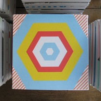 "Hexagon Fanstastic" 8x8 Canvas