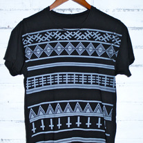 shapes tee vintageBlk