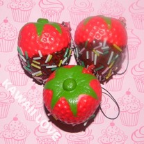 Chocolate Dipped Strawberry Squishy