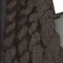 Natural Charcoal Gray Handspun Llama Yarn in DK weight