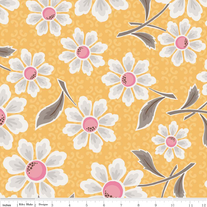 1/2 Yard-Daisy Cottage Yellow Main/ C2750 Yellow