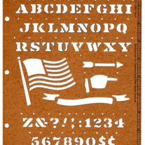 Vintage Stenso Stencil - No.12, 1/2" Roman