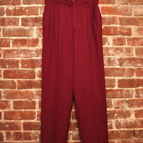 Vintage Merlot Pleated Trousers