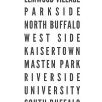 Buffalo Neighborhoods 11x14