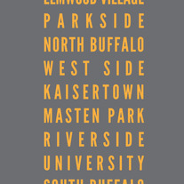 Buffalo Neighborhoods 11x14